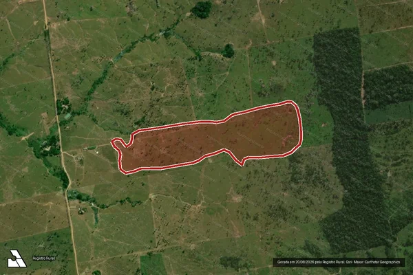 Imagem de satélite de Infração Ambiental em Nova Mamoré - RO