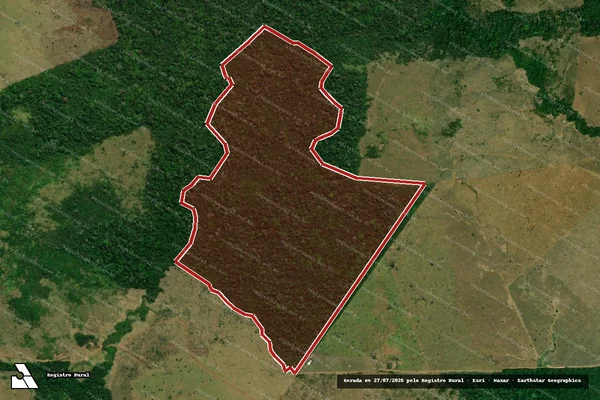 Imagem de satélite de Infração Ambiental em Prainha - PA
