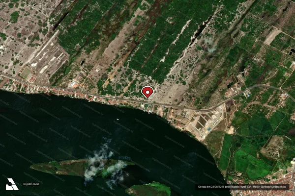 Imagem de satélite — Embargo Ambiental — Piaçabuçu/AL