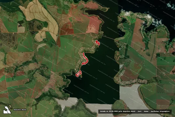 Imagem de satélite de Infração Ambiental em Porecatu - PR