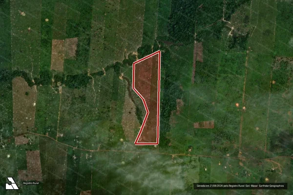 Imagem de satélite de Infração da Flora em Porto Velho - RO