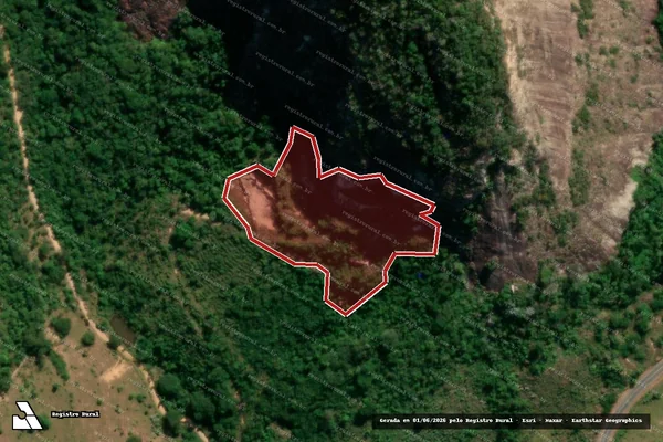 Imagem de satélite de Infração Ambiental em Barra de São Francisco - ES