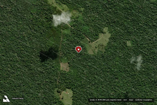 Imagem de satélite — Embargo IBAMA — Infração da Flora - Brasiléia/AC