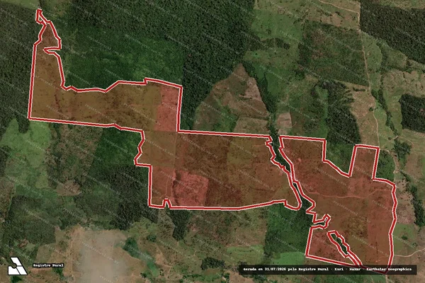 Imagem de satélite de Infração da Flora em São Félix do Xingu - PA