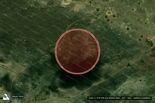 Imagem de satélite — Embargo IBAMA — Infração Ambiental — Lagarto/SE