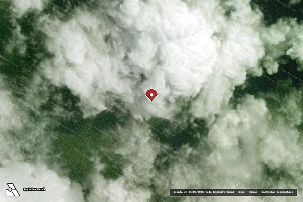 Imagem de satélite — Embargo IBAMA — Infração Ambiental — Bagre/PA