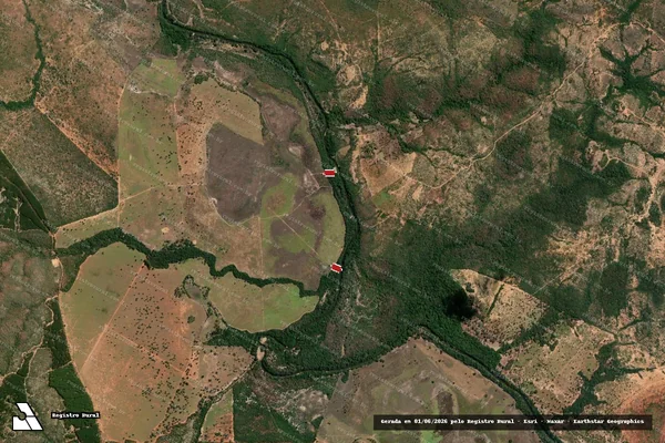 Imagem de satélite de Infração da Flora em Francisco Dumont - MG