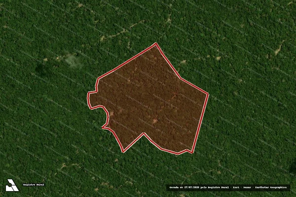 Imagem de satélite de Infração Ambiental em Portel - PA