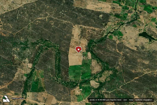 Imagem de satélite — Embargo IBAMA — Infração da Flora — São João do Rio do Peixe/PB