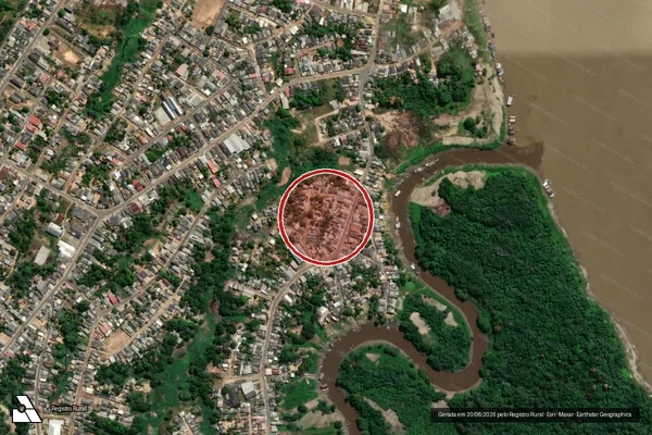 Imagem de satélite de Infração da Flora em Humaitá - AM