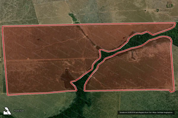 Imagem de satélite de Infração da Flora em Altamira - PA