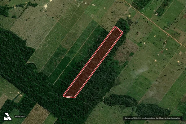 Imagem de satélite de Infração Ambiental em Porto Velho - RO
