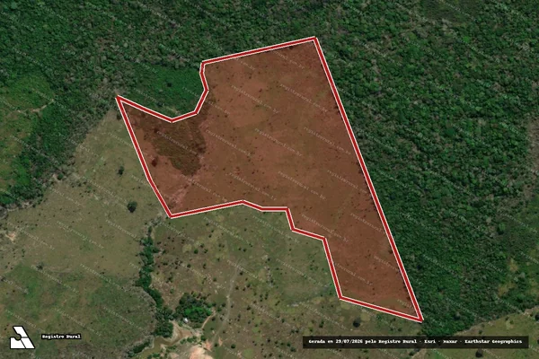 Imagem de satélite de Infração da Flora em Autazes - AM