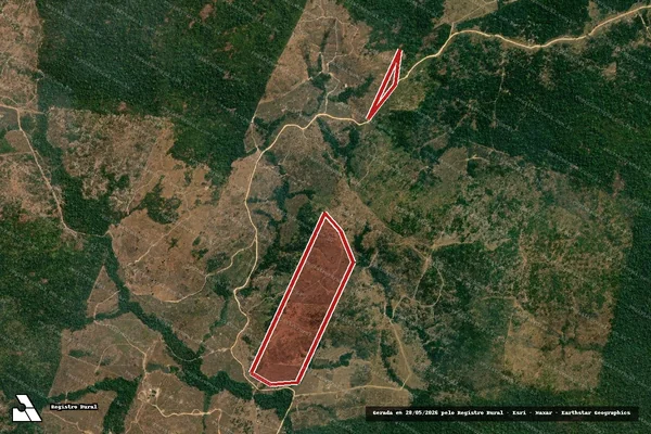 Imagem de satélite de Infração da Flora em Apiacás - MT