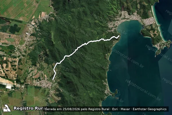 Imagem de satélite de Infração referente a Qualidade Ambiental em Governador Celso Ramos - SC
