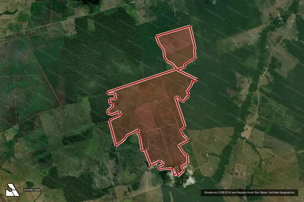 Imagem de satélite de Infração da Flora em Lábrea - AM