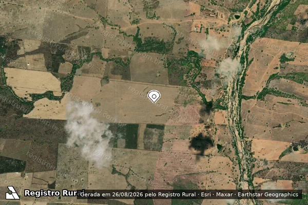 Imagem de satélite — Embargo IBAMA — Infração da Flora - Batalha/AL