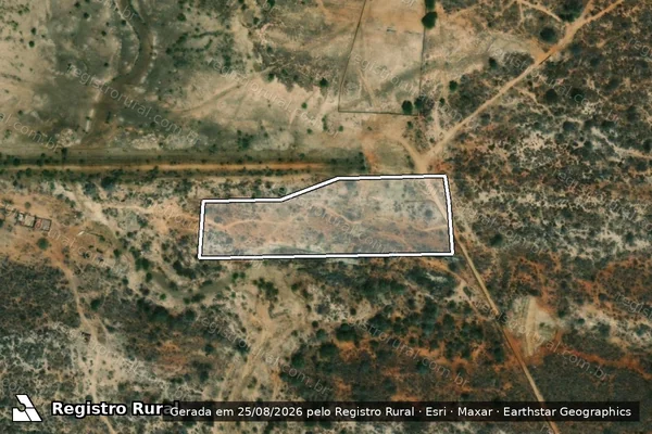 Imagem de satélite — Embargo Ambiental — Boa Vista/PB