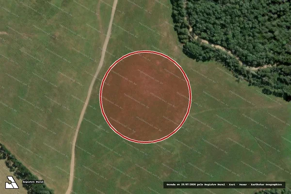 Imagem de satélite de Desmatamento em Mafra - SC