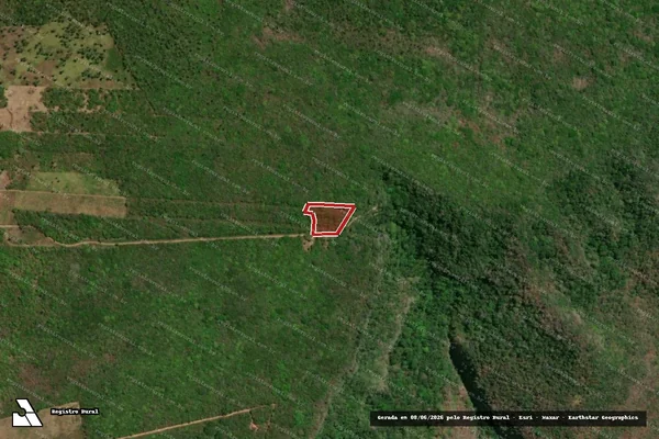 Imagem de satélite — Embargo IBAMA — Infração da Flora — Ipueiras/CE