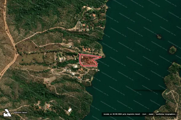 Imagem de satélite de Infração da Flora em Luziânia - GO