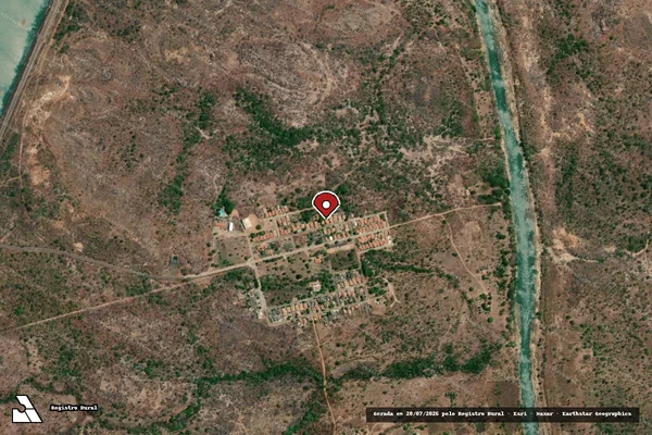 Imagem de satélite — Embargo IBAMA — Infração da Flora — Guadalupe/PI