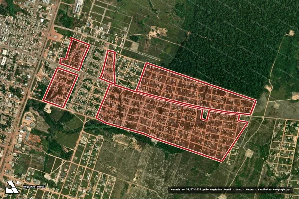 Imagem de satélite de Infração Ambiental em Rorainópolis - RR