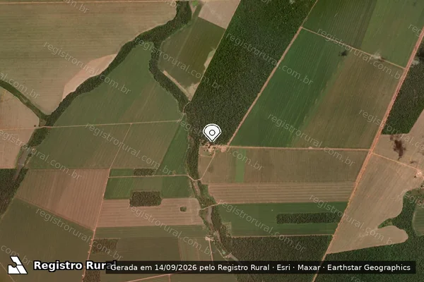Imagem de satélite — Embargo IBAMA — Infração Ambiental - Nova Maringá/MT