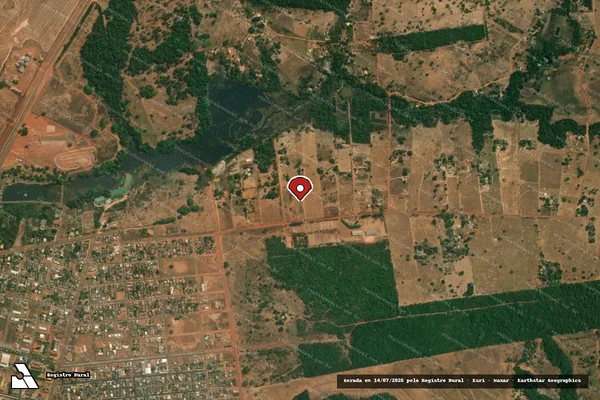 Imagem de satélite — Embargo IBAMA — Infração Ambiental - Itaúba/MT
