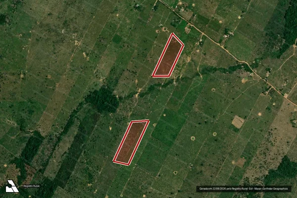 Imagem de satélite de Desmatamento em Porto Velho - RO