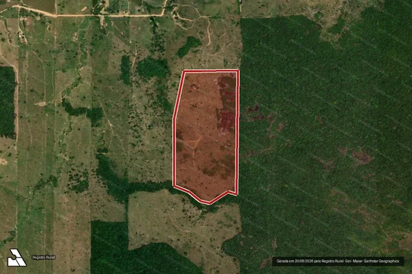Imagem de satélite de Infração Ambiental em Campo Novo de Rondônia - RO