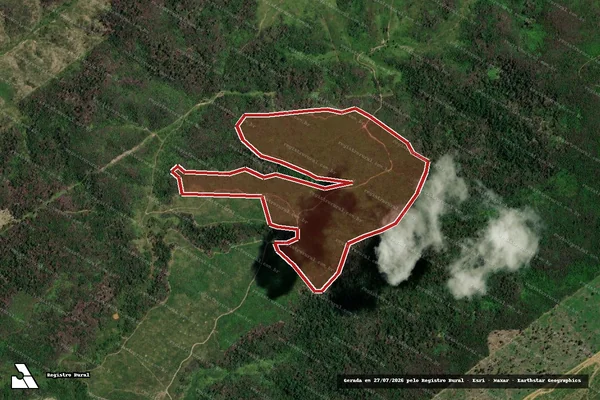 Imagem de satélite de Infração da Flora em Itinga do Maranhão - MA