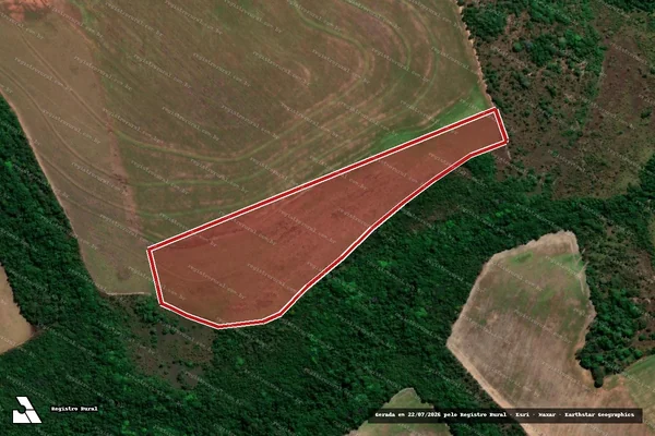 Imagem de satélite — Embargo IBAMA — Infração da Flora - Goiatins/TO