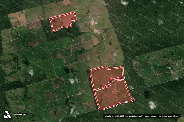 Imagem de satélite de Infração Ambiental em Altamira - PA
