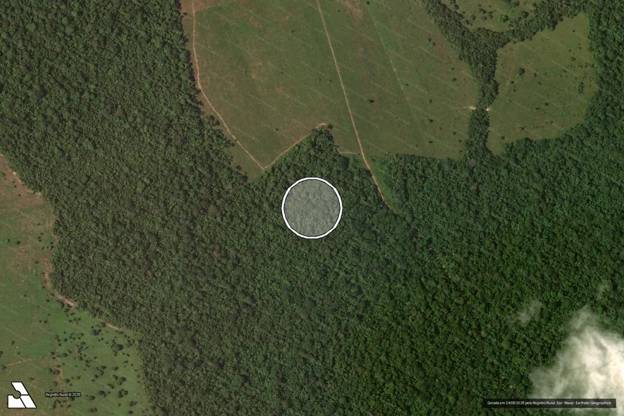 Imagem aérea do item A