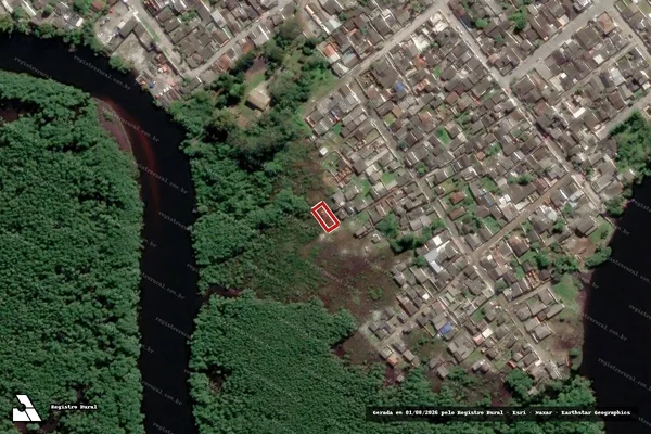 Imagem de satélite de Infração da Flora em Paranaguá - PR