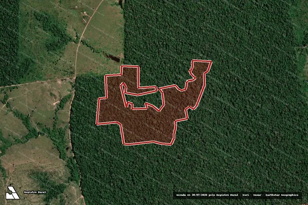 Imagem de satélite de Infração Ambiental em Porto Velho - RO