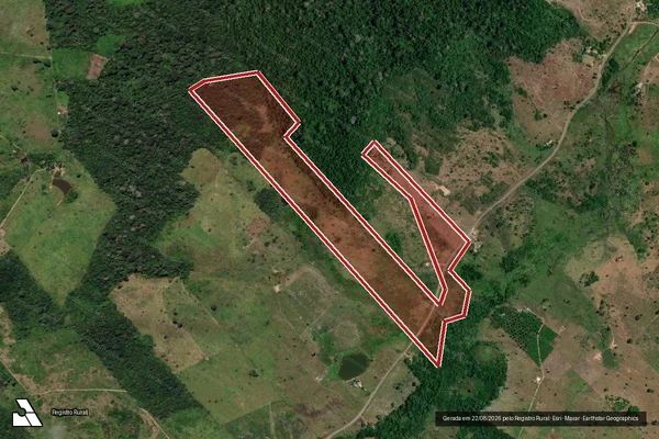 Imagem de satélite de Infração Ambiental em Altamira - PA
