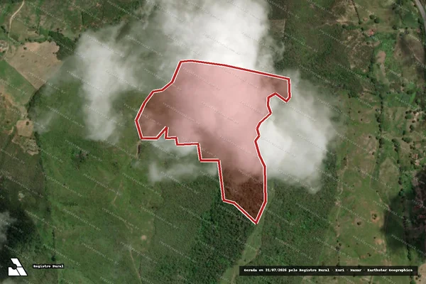 Imagem de satélite — Embargo IBAMA — Infração da Flora — Alagoa Grande/PB
