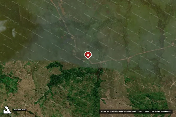 Imagem de satélite de Infração Ambiental em Zé Doca - MA (marcador da localização)