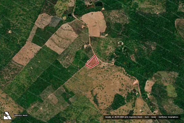 Imagem de satélite — Embargo IBAMA — Infração da Flora — Buritirana/MA