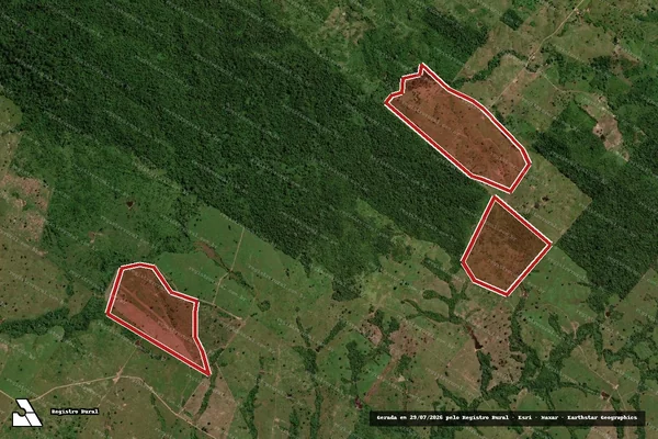 Imagem de satélite — Embargo Ambiental — Araguaína/TO