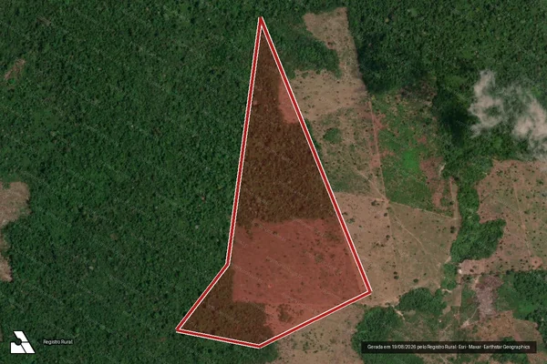Imagem de satélite de Desmatamento em São Félix do Xingu - PA