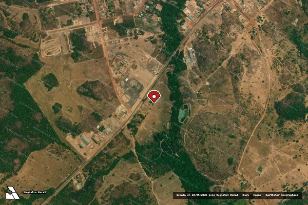 Imagem de satélite de Infração Ambiental em Terra Nova do Norte - MT (marcador da localização)