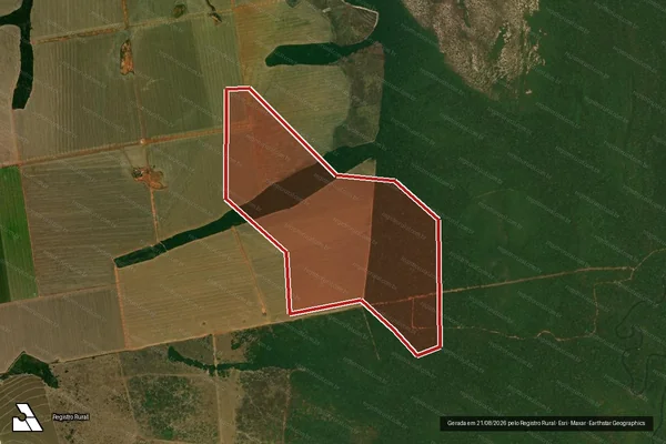 Imagem de satélite de Infração Ambiental em Juína - MT