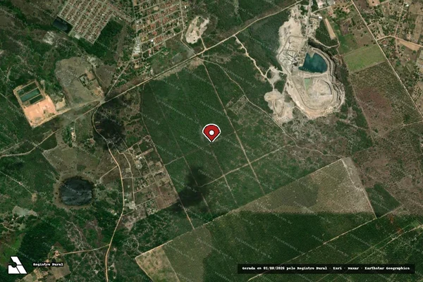 Imagem de satélite — Embargo Ambiental — Macaíba/RN