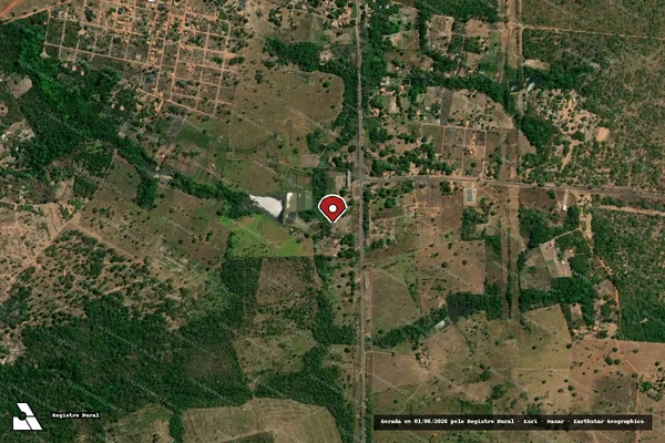 Imagem de satélite de Infração Ambiental em Governador Edison Lobão - MA (marcador da localização)