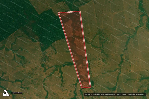 Imagem de satélite de Desmatamento em Porto Velho - RO