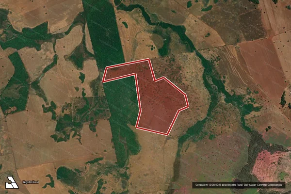 Imagem de satélite de Desmatamento em Santa Tereza de Goiás - GO