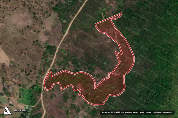 Imagem de satélite de Infração da Flora em Palmeira dos Índios - AL